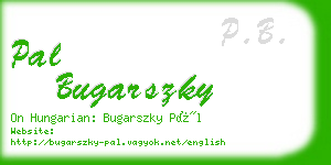 pal bugarszky business card